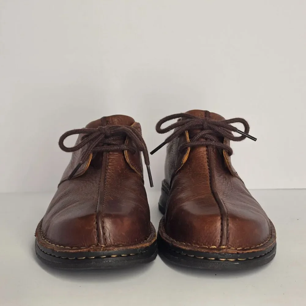 UGG Australia Men's 8.5 Brown Leather Lace-Up Casual Shoes S/N 5527